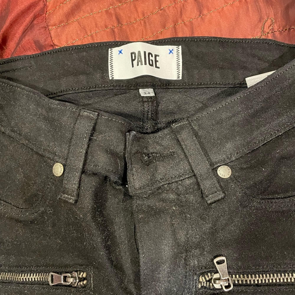 Paige premium denim jeans , zippers